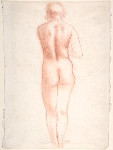 Standing Nude Seen from the Back MET DP807599