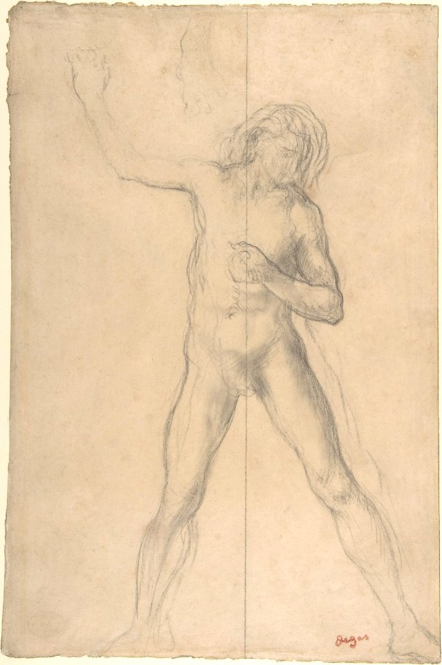 Standing Nude Youth, with right arm raised MET DP805830