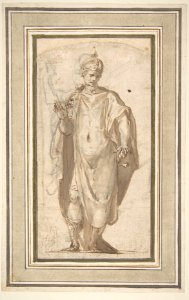 Standing Figure of a Warrior King MET DP810917