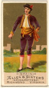 Spain, from the Natives in Costume series (N16) for Allen & Ginter Cigarettes Brands MET DP834852