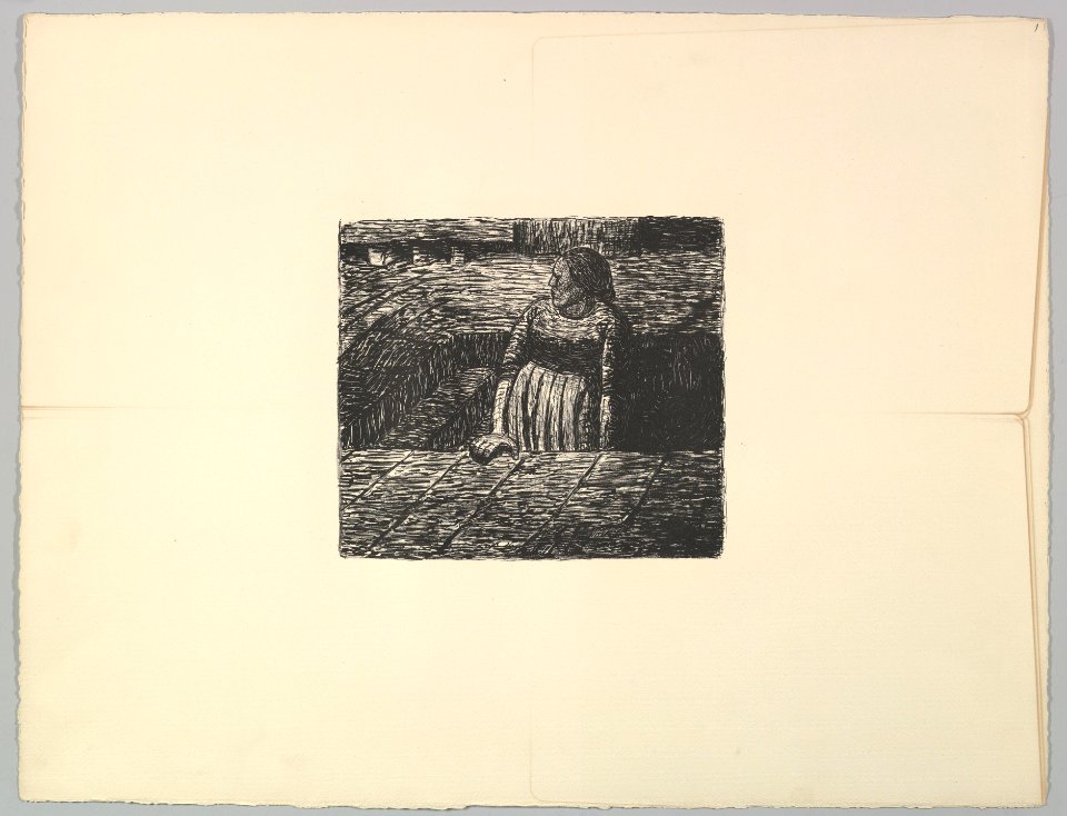 Standing Woman on Basement Stairs (Stehende Frau Auf Halber Kellertreppe) MET DP821867