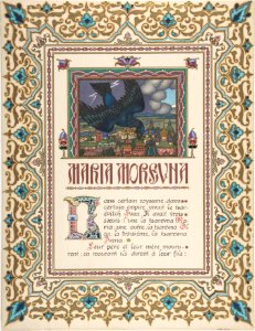 Story Title Page,"Maria Morevna", verso- text MET DP804788