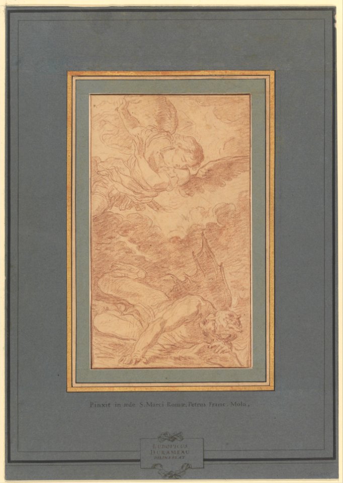 St. Michael Casting Down Lucifer, after Pier Francesco Mola MET DP223076