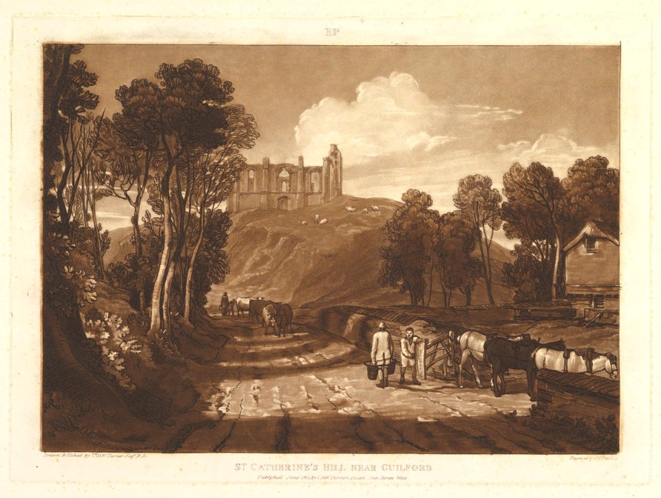 St. Catharine's Hill near Guilford (Liber Studiorum, part VII) MET DP821467
