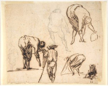 Standing Figure and Figures Bending Over MET DP809910