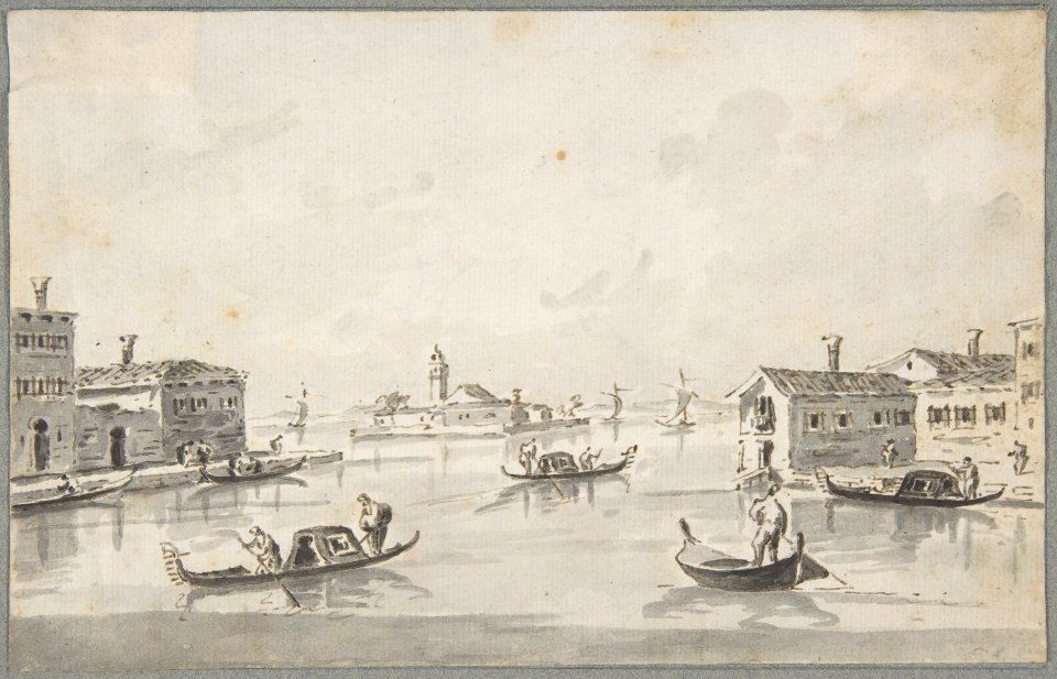 The Punta di San Giobbe, with the Island of San Secondo in the Distance MET DP810097