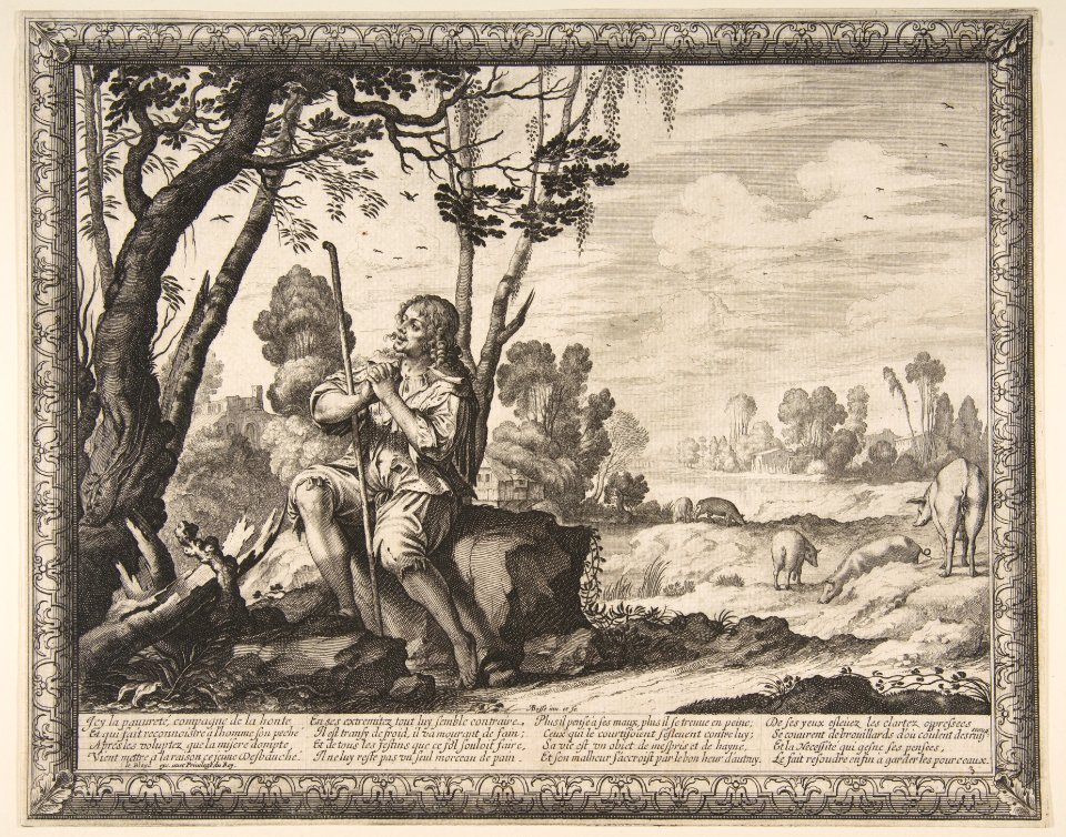 The Prodigal Son Guarding Pigs MET DP817904