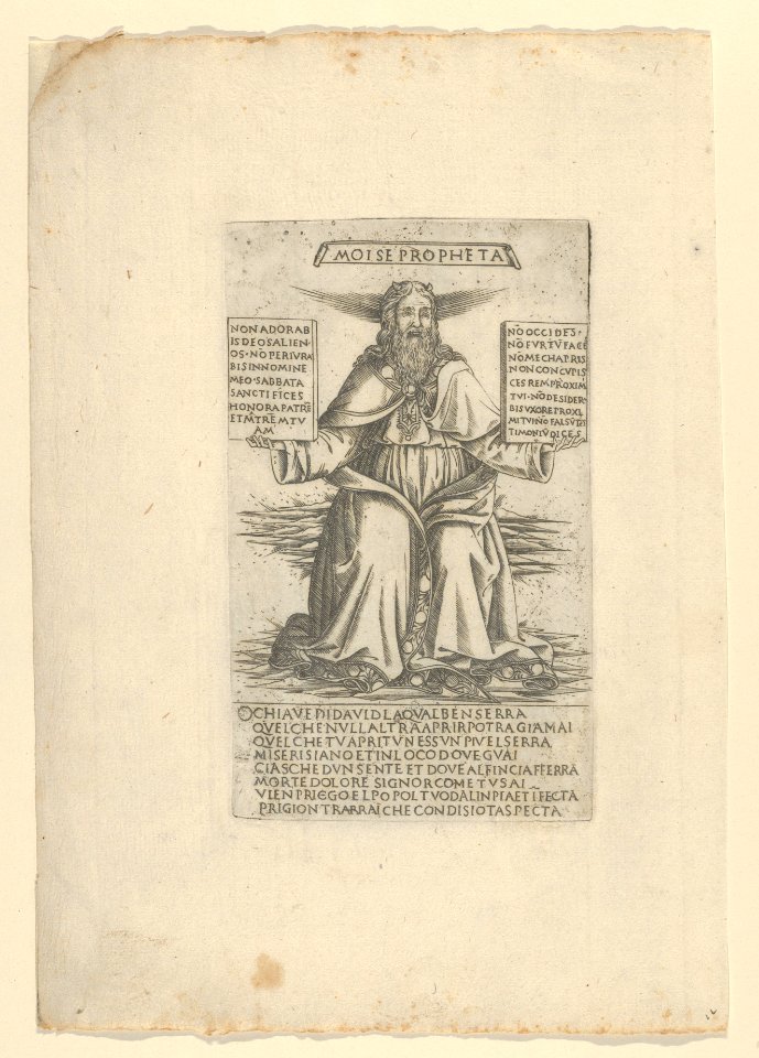 The Prophet Moses, from Prophets and Sibyls MET DP835431
