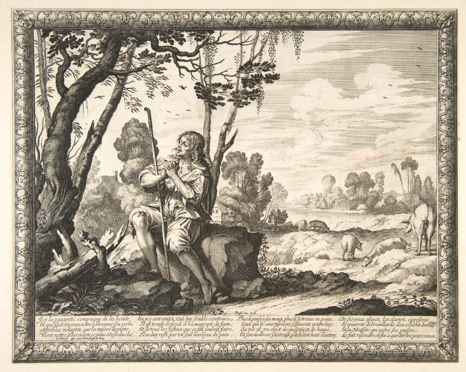 The Prodigal Son Guarding Pigs (L'Enfant prodigue garde les cochons) MET DP818758