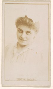 Tennye Poole, from the Actresses series (N245) issued by Kinney Brothers to promote Sweet Caporal Cigarettes MET DP859323