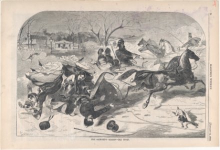 The Sleighing Season – The Upset (Harper's Weekly, Vol. IV) MET DP875153