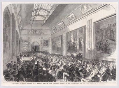 The Prince of Wales Presiding at a Meeting Met DP888826