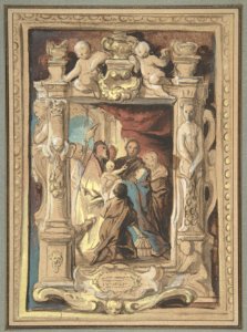 The Presentation in the Temple, with a Design for a Sculpted Frame MET DP802211