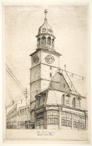 The Post Office, Middle Dutch Church (from Scenes of Old New York) MET DP818549