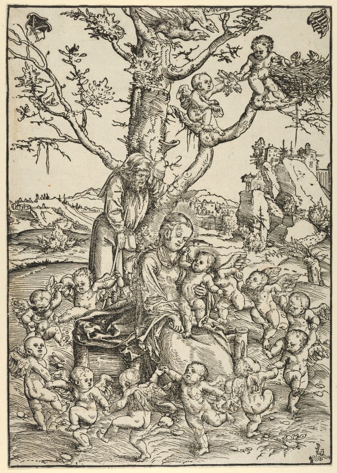 The Rest on the Flight to Egypt, with Dancing Angels MET DP841889