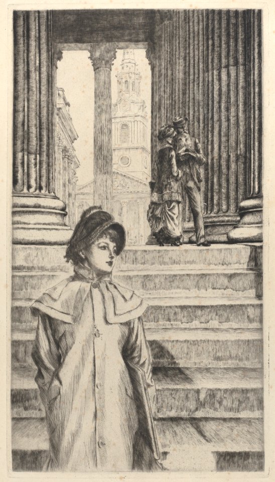 The Portico of the National Gallery, London Met DP885363