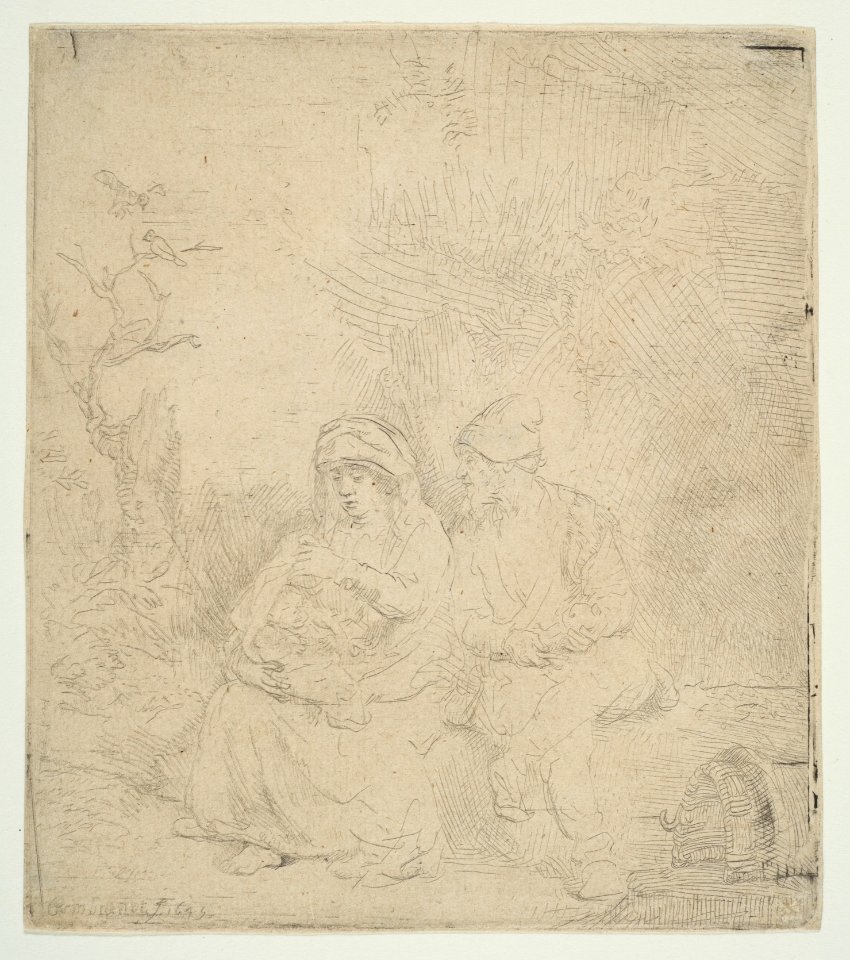 The Rest on the Flight into Egypt; lightly etched MET DP814701