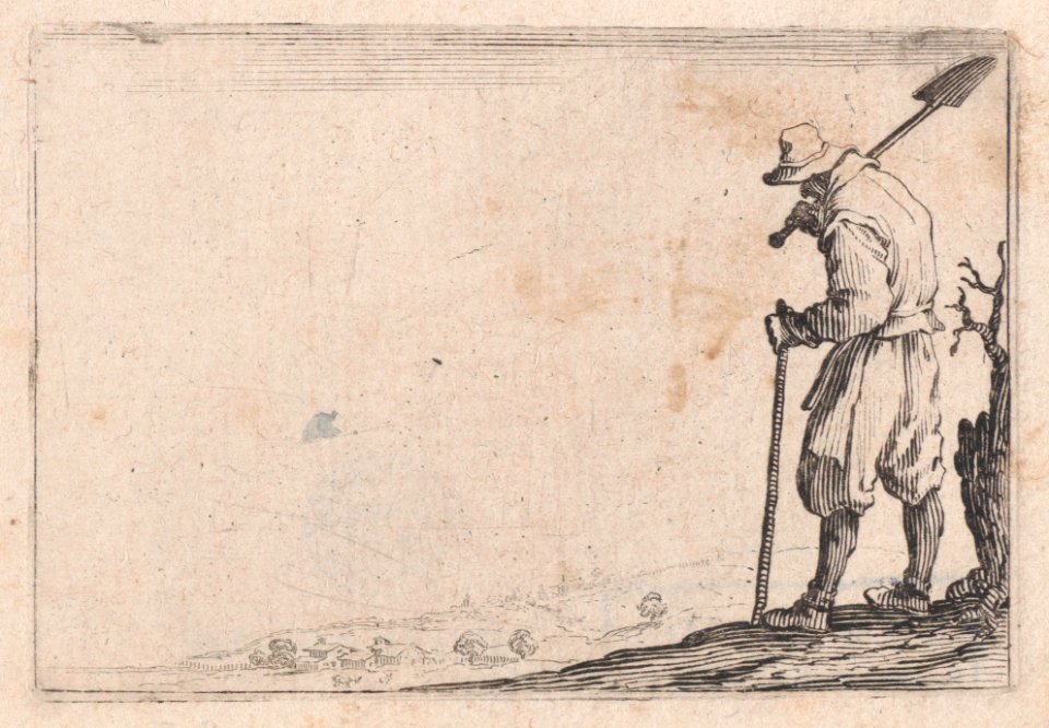 The Peasant Carrying his Shovel Over his Shoulder Met DP890469