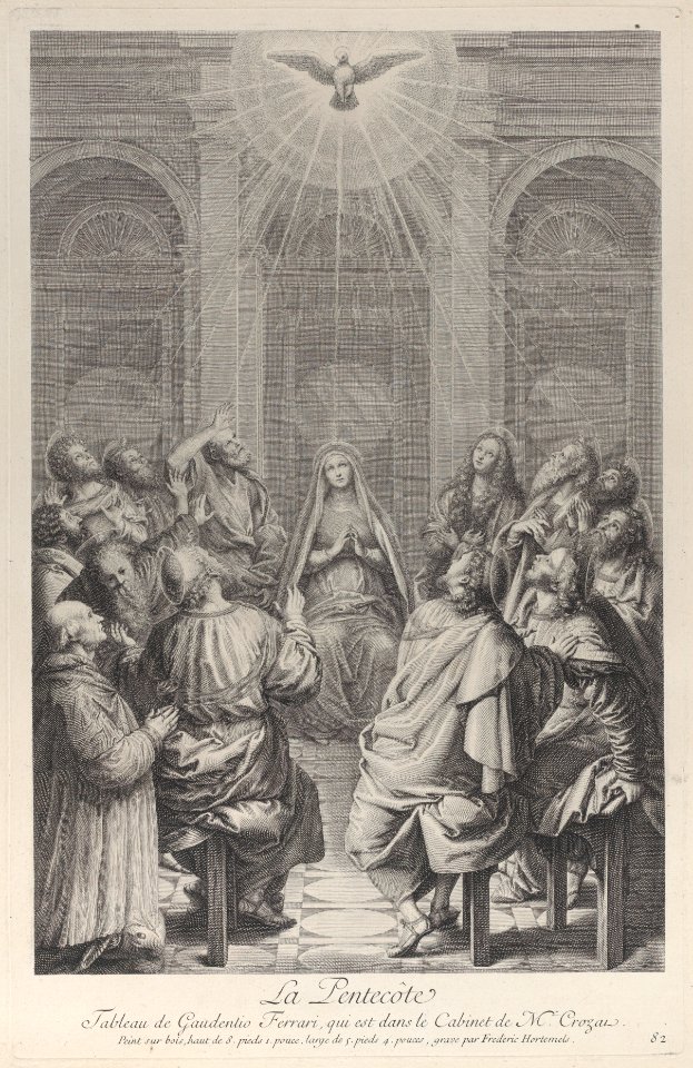 The Pentecost, with the Apostles and the Virgin Met DP885751