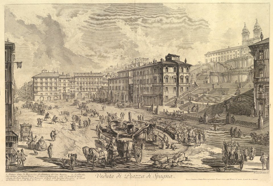 The Piazza di Spagna (Veduta di Piazza di Spagna) MET DP828311