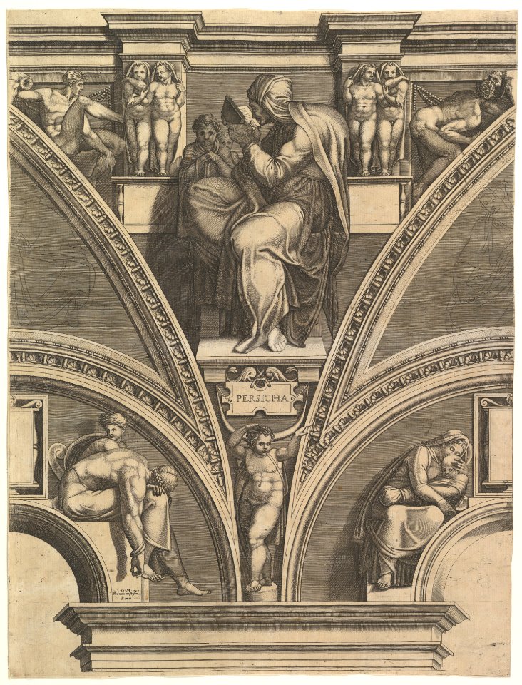 The Persian Sibyl; from the series of Prophets and Sibyls in the Sistine Chapel MET DP821564