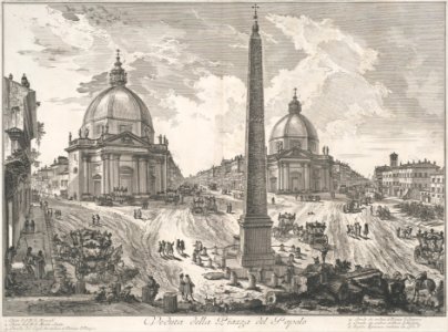 The Piazza del Popolo (Veduta della Piazza del Popolo) MET DP104993
