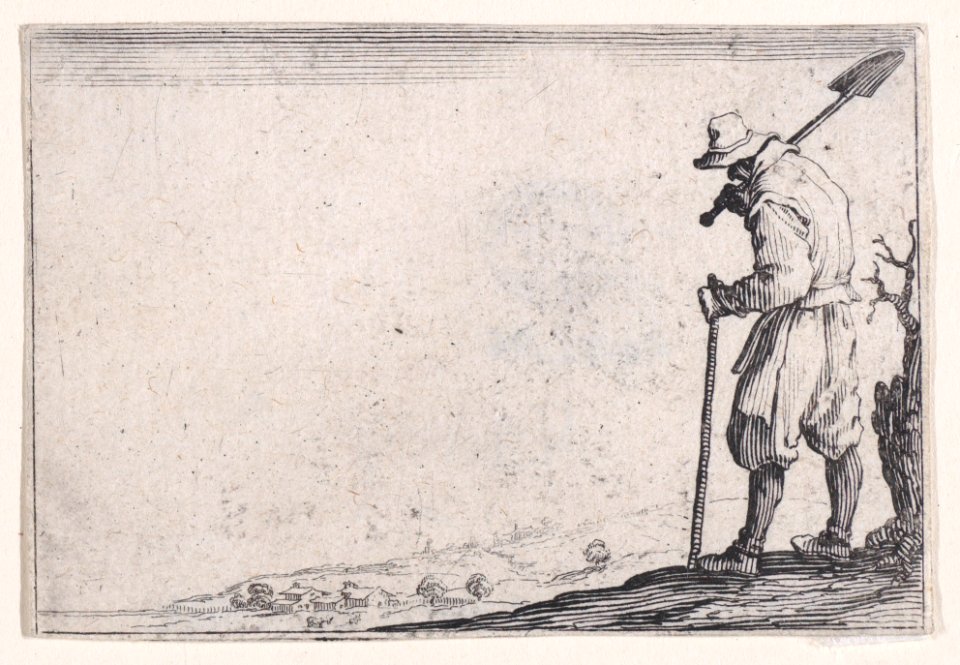 The Peasant Carrying his Shovel Over his Shoulder Met DP890437