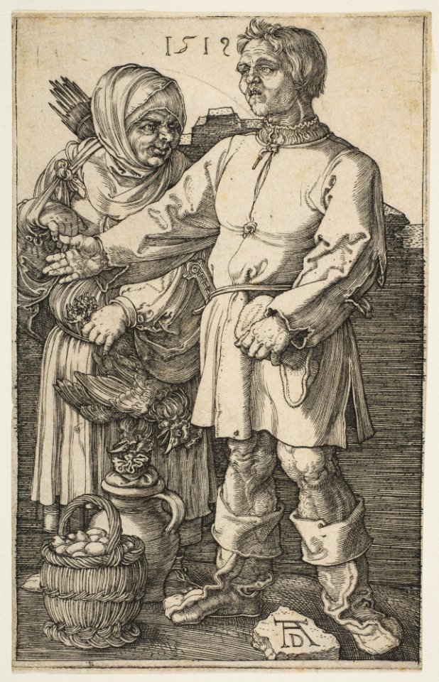 The Peasant Couple at Market MET DP815910