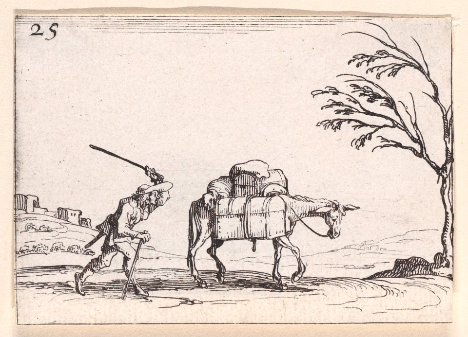 The Peasant Striking his Donkey Met DP890716