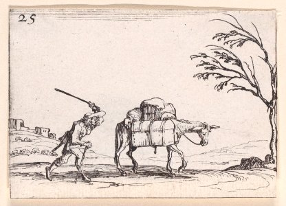 The Peasant Striking his Donkey Met DP890716