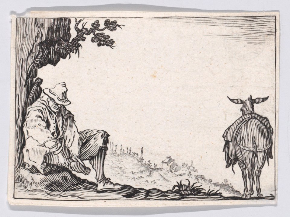 The Peasant Taking off his Shoes Met DP888306