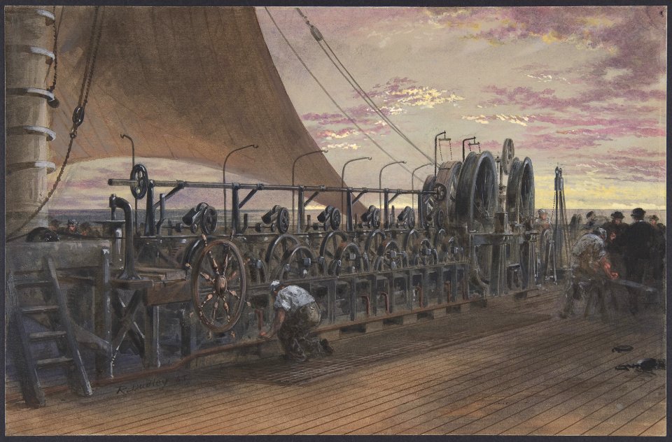 The Paying-out Machinery in the Stern of the Great Eastern MET DP801261
