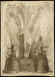 The Round Tower Ruptured to Reveal the Statue of the King of the Romans MET DT4443