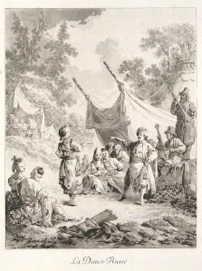 The Russian Dance, in Oeuvres de Jean-Baptiste Le Prince, peintre du Roi MET DP104253