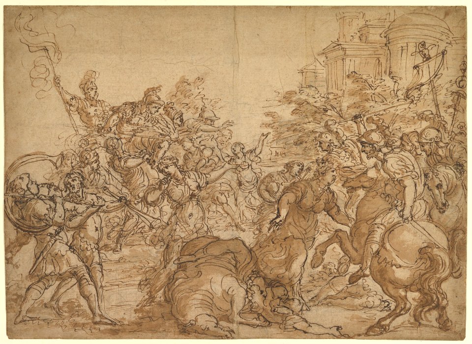 The Sabine Women Pleading for Peace. MET DP820301