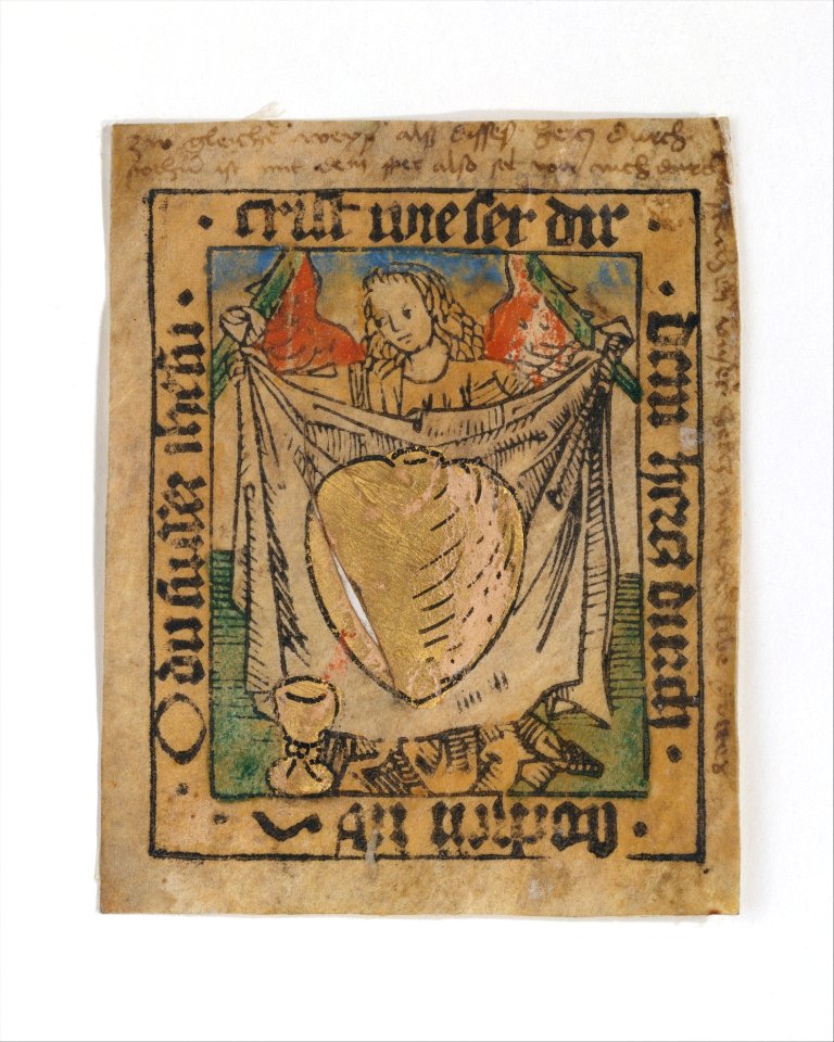 The Sacred Heart on a Cloth Held by an Angel MET DT247597