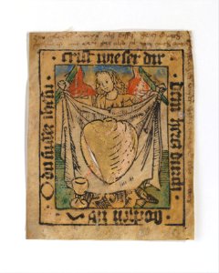 The Sacred Heart on a Cloth Held by an Angel MET DT247597