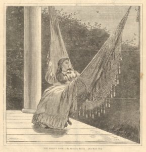The Robin's Note – By Winslow Homer (Every Saturday, Vol. I, New Series) MET DP875261