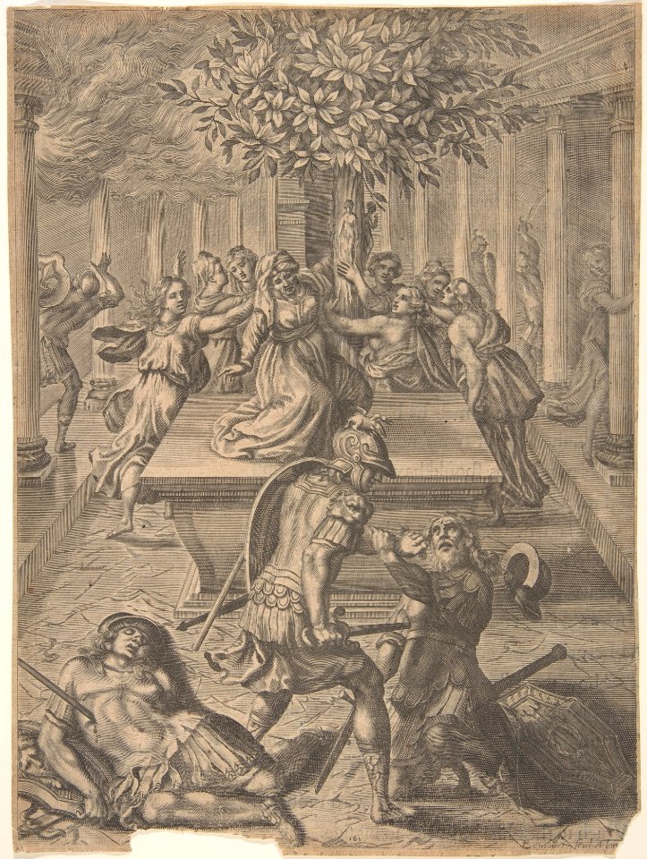 The Sack of Troy–Pyrrhus Killing Priam MET DP803391