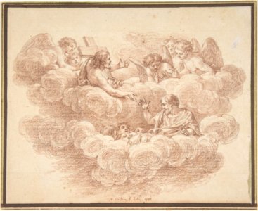 The Risen Christ Appearing to Souls in Purgatory MET DP805727