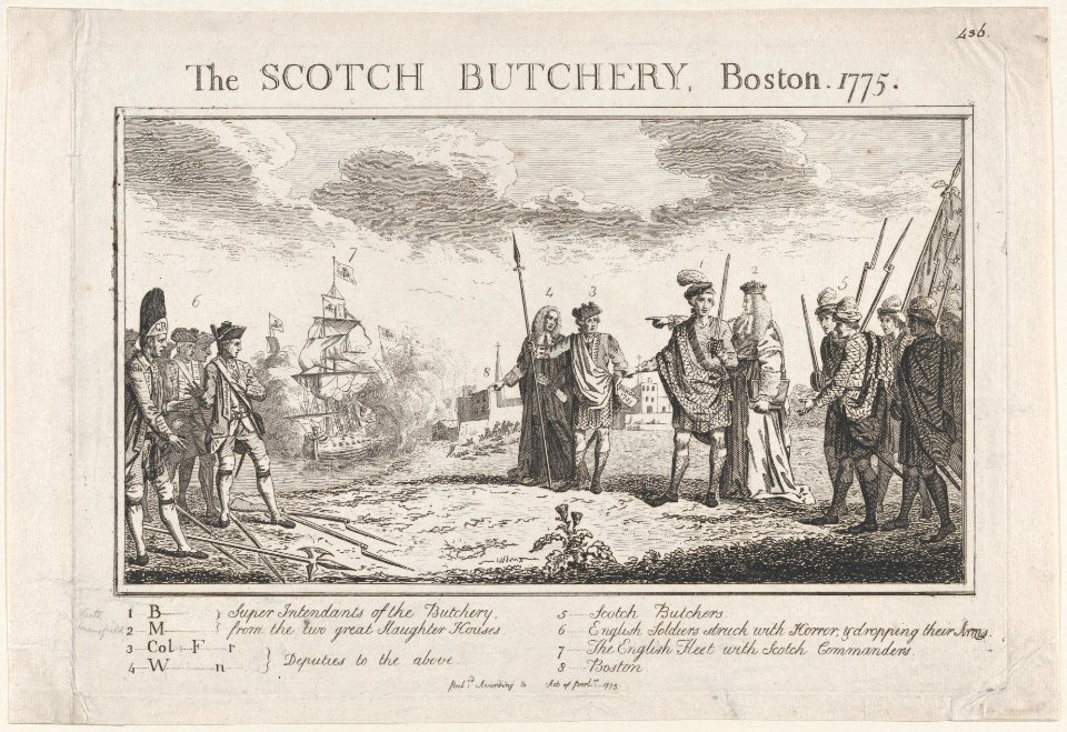 The Scotch Butchery, Boston, 1775 MET DP876964