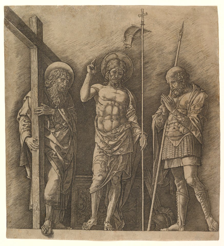 The Risen Christ between Saint Andrew and Saint Longinus MET DP821757