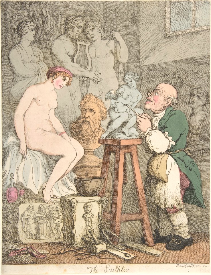The Sculptor -Preparations for the Academy, Old Joseph Nollekens and his Venus- MET DP808269