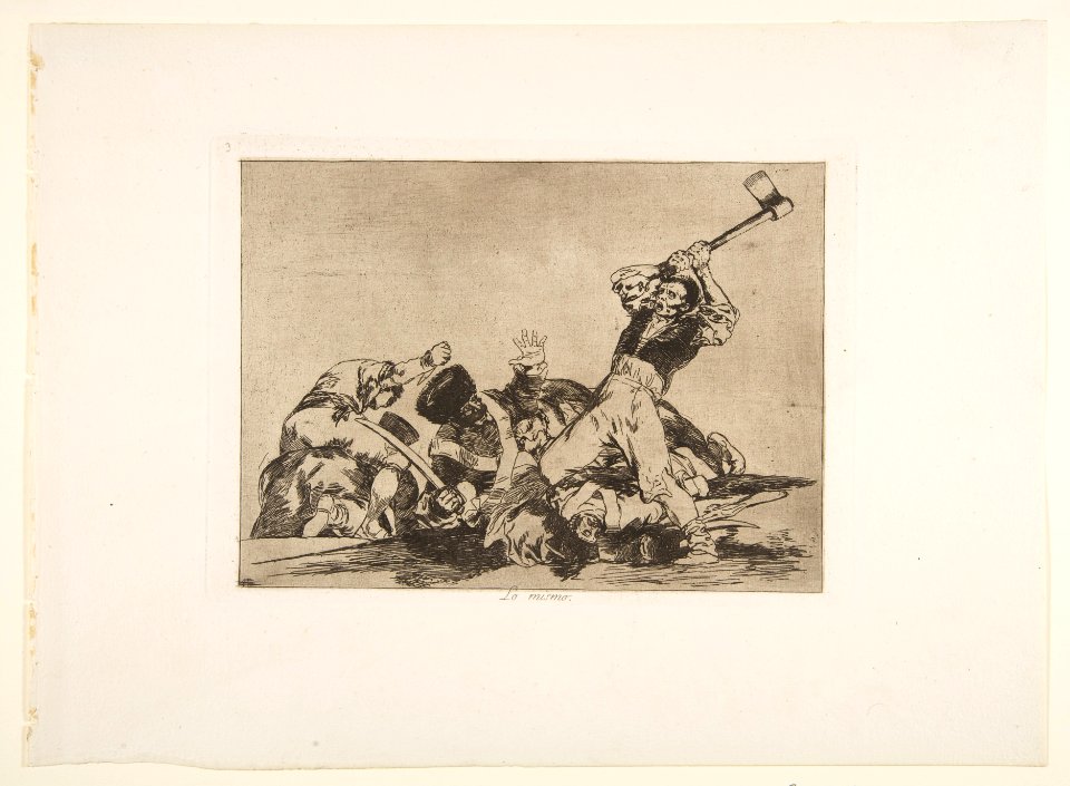 The same (Lo mismo), from The Disasters of War (Los Desastres de la Guerra), plate 3 MET DP817147
