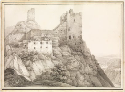 The Ruin of Liebenstein Castle near Bornhofen am Rhein, Seen from the North-West MET DP278477