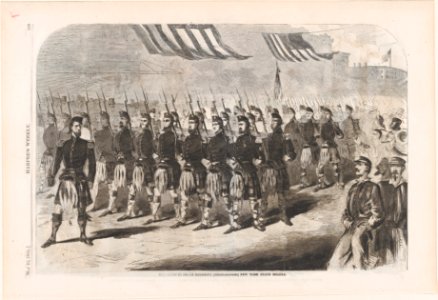 The Seventy Ninth Regiment (Highlanders), New York State Militia (Harper's Weekly) MET DP875228