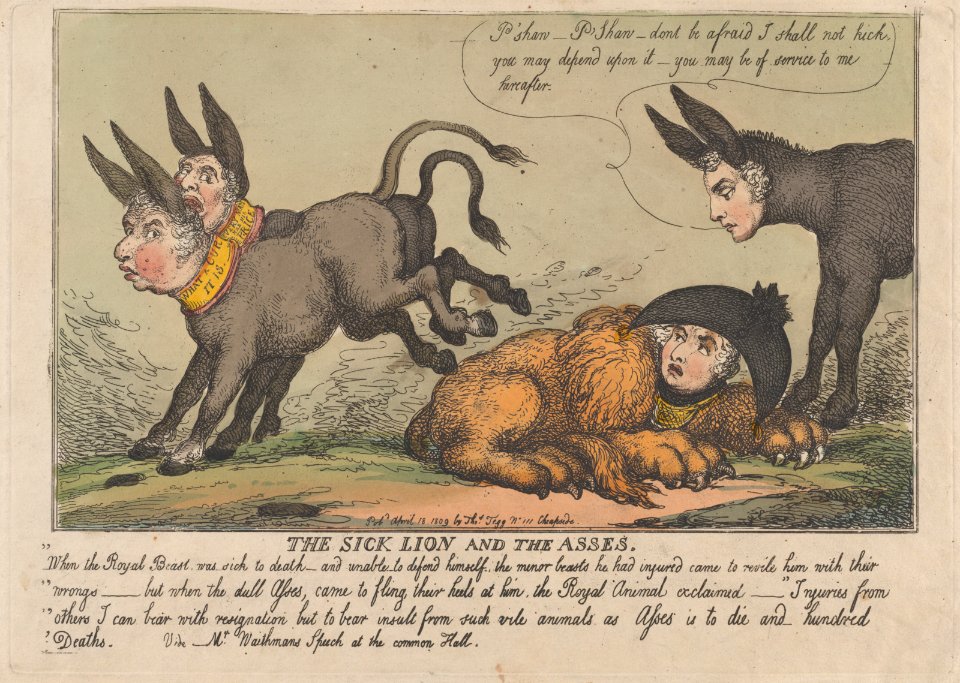 The Sick Lion and The Asses - MET DP880590
