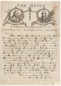 The Reply- A Complimentory -sic- Hieroglyphic Epistle from the Honorable Henry Lawrens to Lord George Gordon MET DP876970