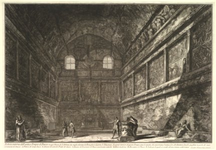 The so-called Temple of Bacchus, now the Church of S. Urban, interior (Veduta interna dell antico Tempio di Bacco, or. di S. Urbano) MET DP828224