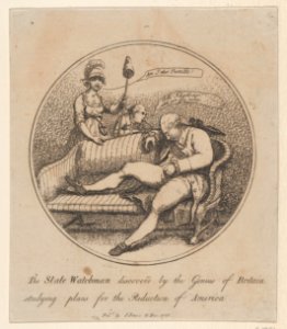 The State Watchman Discovered by the Genius of Britain Studying Plans for the Reduction of America MET DP873551